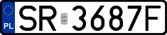 License plates of Poland, Regular car plates