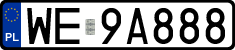 License plates of Poland, Regular car plates