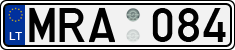 License plate of Lithuania, Cars