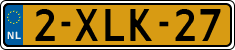 License plate of the Netherlands, Cars