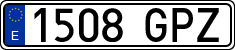 License plates of Spain, Ordinary (2000)