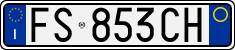 License plate of Italy, Cars (1994 year series)