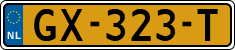 License plate of the Netherlands, Cars