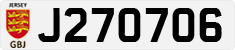 License plate of Jersey, Regular plates (J123456)