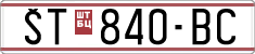 License plate of North Macedonia, Regular plates (1993)