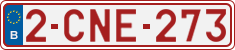 License plate of Belgium, Regular plates (2010)