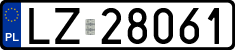 License plates of Poland, Regular car plates