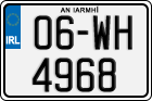 License plate of Ireland, Regular plates
