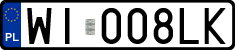 License plates of Poland, Regular car plates