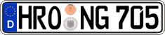 German license plate, Regular plates
