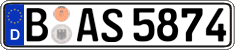 German license plate, Regular plates