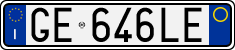 License plate of Italy, Cars (1994 year series)