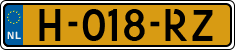 License plate of the Netherlands, Cars