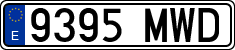 License plates of Spain, Ordinary (2000)