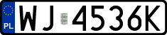 License plates of Poland, Regular car plates