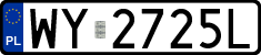 License plates of Poland, Regular car plates