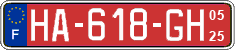 French license plate, SIV (transit plates)
