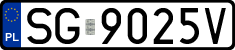 License plates of Poland, Regular car plates