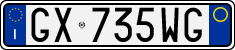License plate of Italy, Cars (1994 year series)