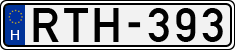 license plates of Hungary, Cars (1990)