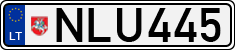 License plate of Lithuania, Cars