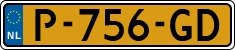 License plate of the Netherlands, Cars