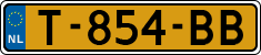 License plate of the Netherlands, Cars