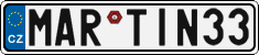 License plate of the Czech Republic, Vanity Plates