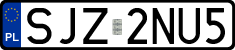 License plates of Poland, Regular car plates