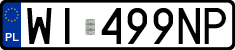 License plates of Poland, Regular car plates