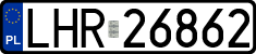 License plates of Poland, Regular car plates