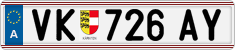 License plate of Austria, Regular plates