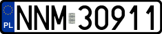 License plates of Poland, Regular car plates