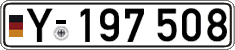 German license plate, Military