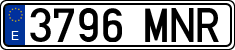 License plates of Spain, Ordinary (2000)