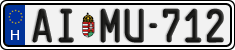 license plates of Hungary, Regular plates (2022)