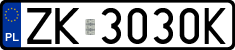 License plates of Poland, Regular car plates