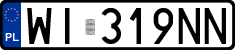 License plates of Poland, Regular car plates