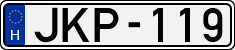 license plates of Hungary, Cars (1990)