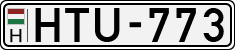 license plates of Hungary, Cars (1990)
