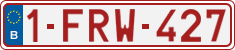 License plate of Belgium, Regular plates (2010)