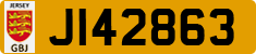 License plate of Jersey, Regular plates (J123456)