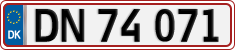 License plate of Denmark, Regular plates