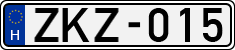 license plates of Hungary, Cars (1990)