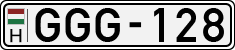 license plates of Hungary, Cars (1990)