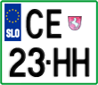 License plate of Slovenia, Motorcycles