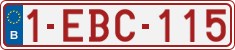 License plate of Belgium, Regular plates (2010)