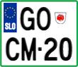 License plate of Slovenia, Motorcycles