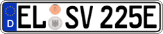 German license plate, Electric vehicles