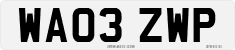 License plate of the United Kingdom, 2001 year system